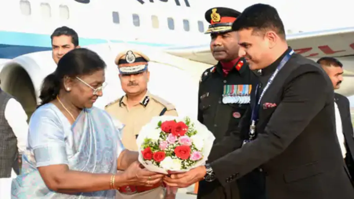 President Droupadi Murmu Arrives in Rajkot