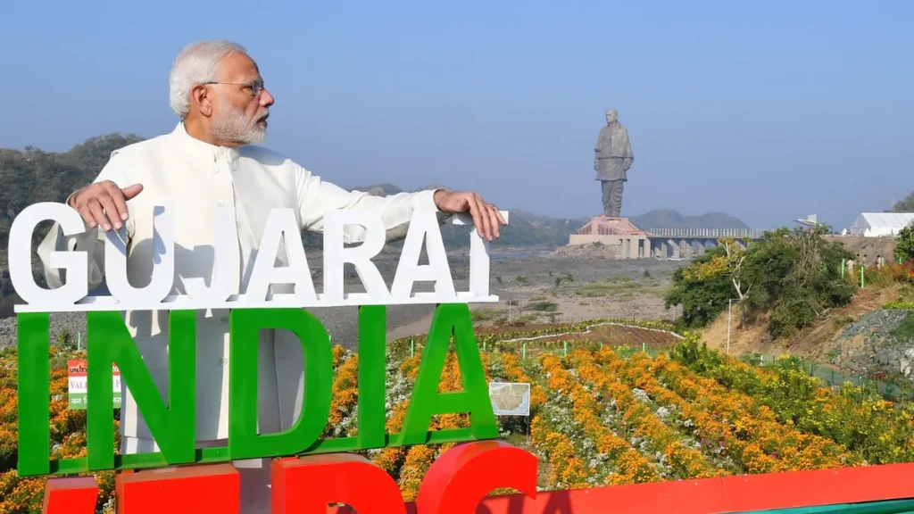 Narendra Modi in Kevadiya Gujarat
