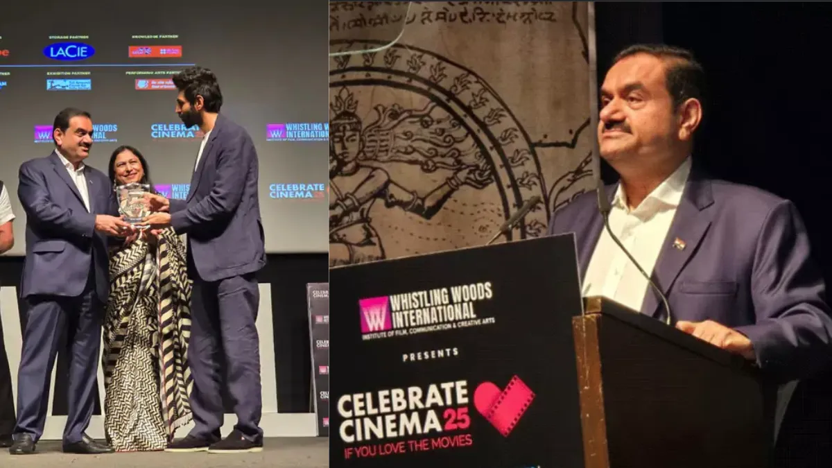 Gautam Adani Honours Actor Kartik Aaryan