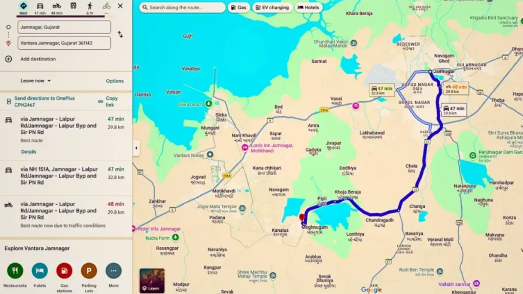 Vantara Map